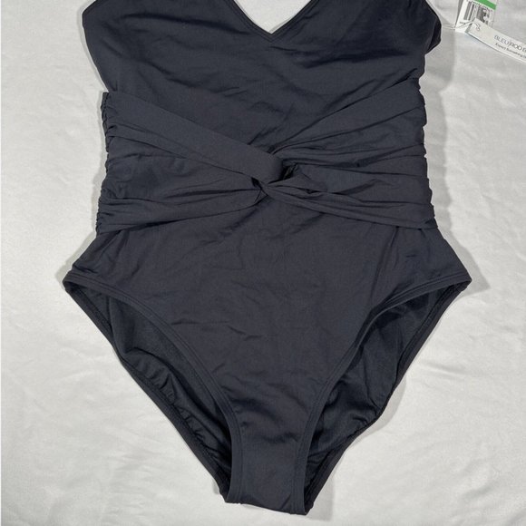 NWT BLEU by Rod Beattie [‎ 8 ] Urban Goddess Plunge One-Piece Swimsuit #5945 - Picture 6 of 11